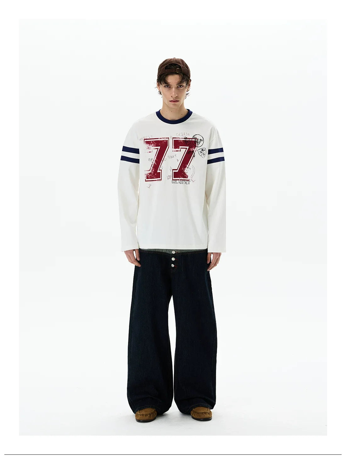 Chalkboard 77 Varsity Longsleeve Tee