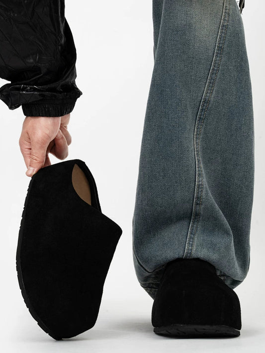 Box Toe Loft Suede Clogs