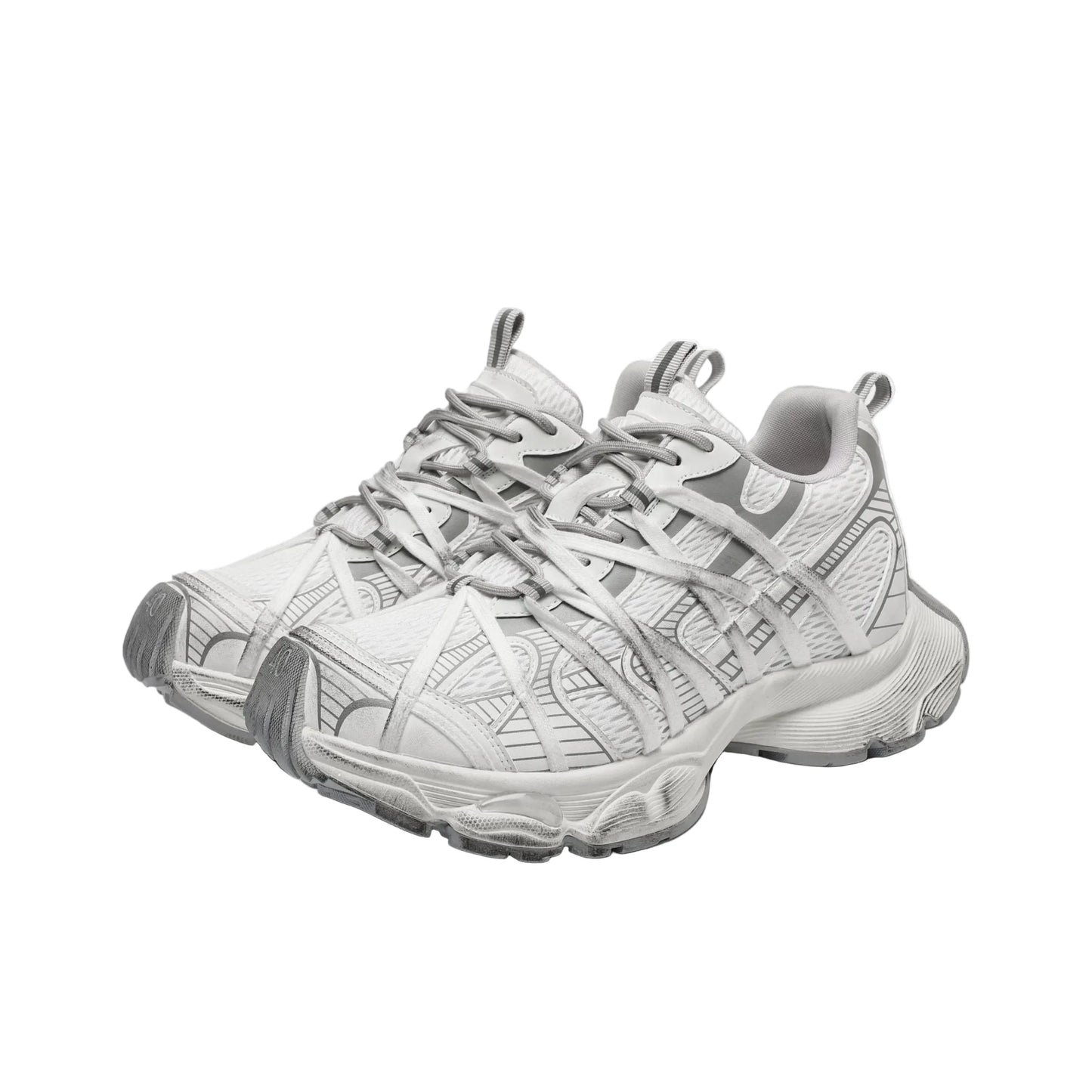 Graphic Platform Chunky Sneakers - Skipkicks