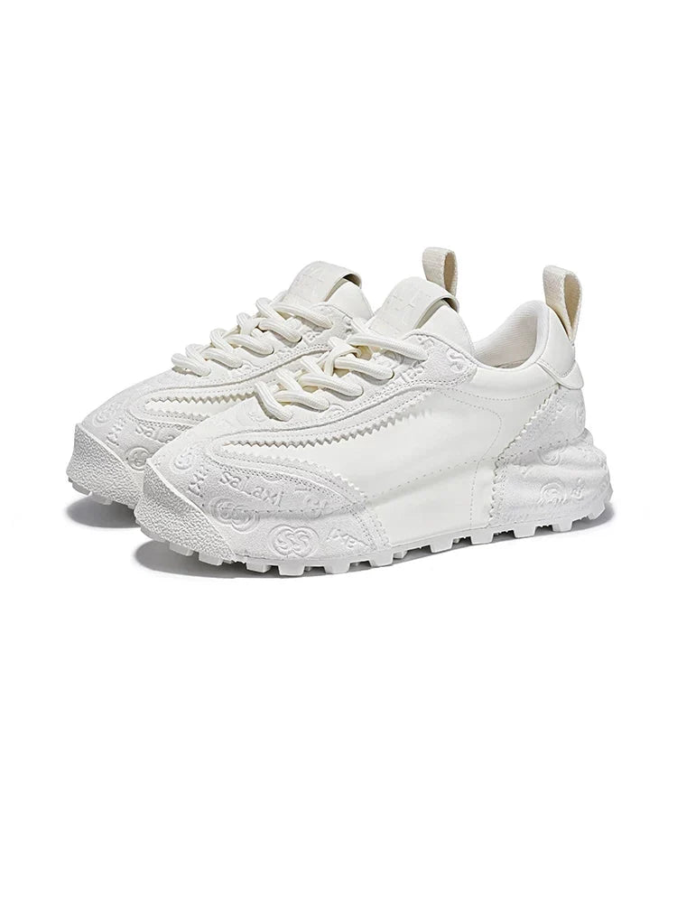 LuxeTrail Embossed Sneakers - Skipkicks