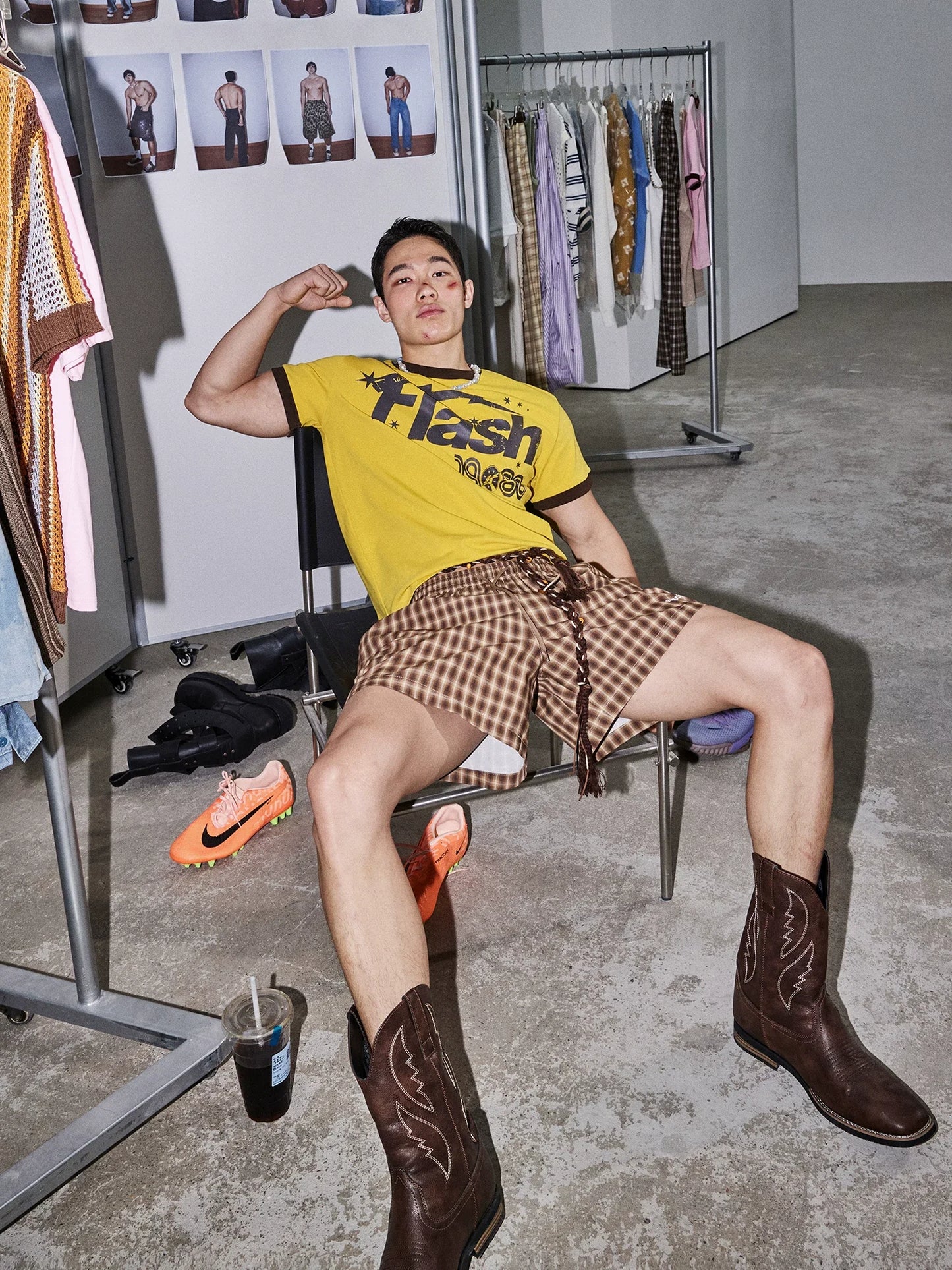 Flash 1988 Yellow Ringer Graphic Tee