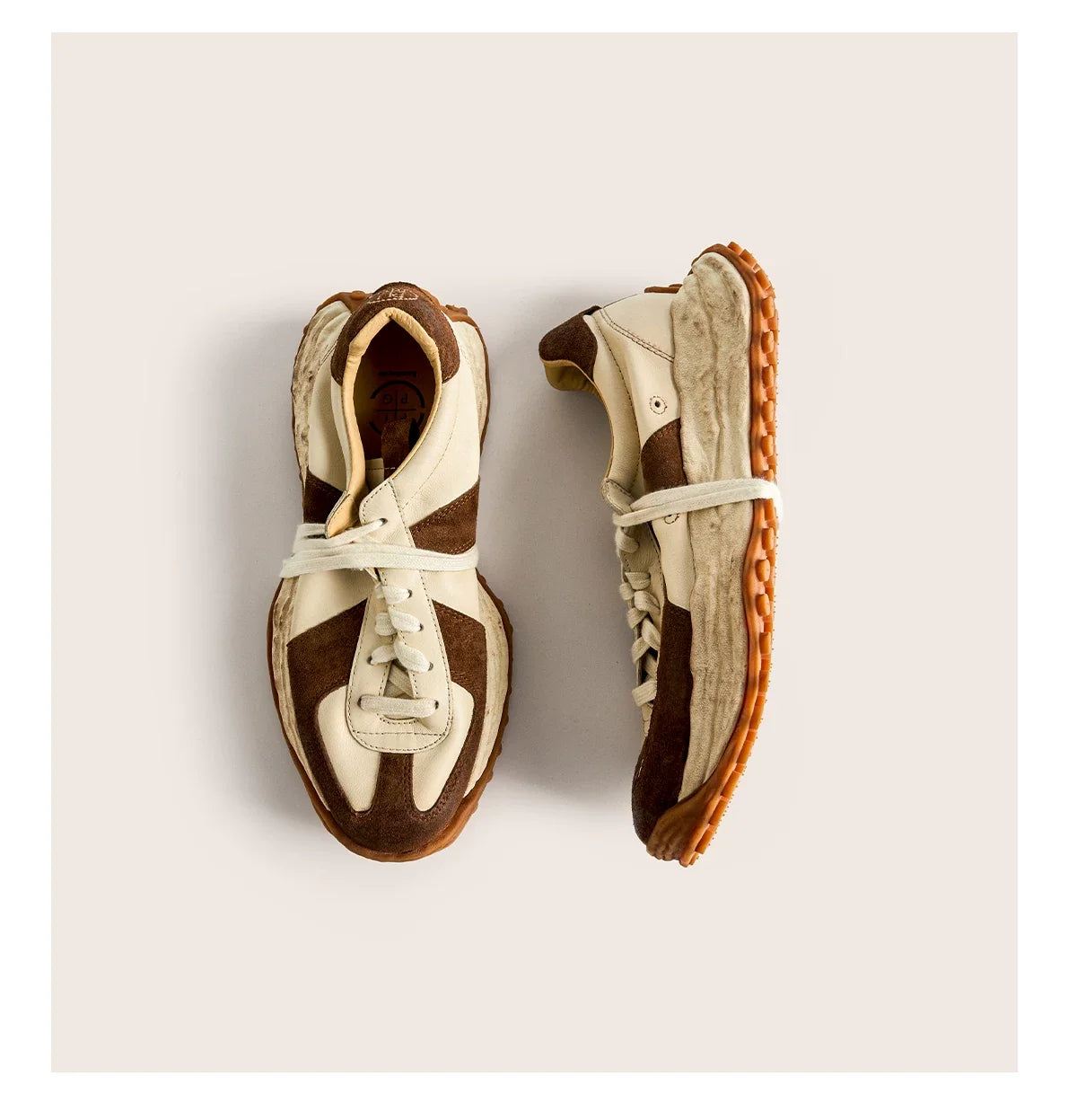 Retro Trail Leather Sneakers - Skipkicks