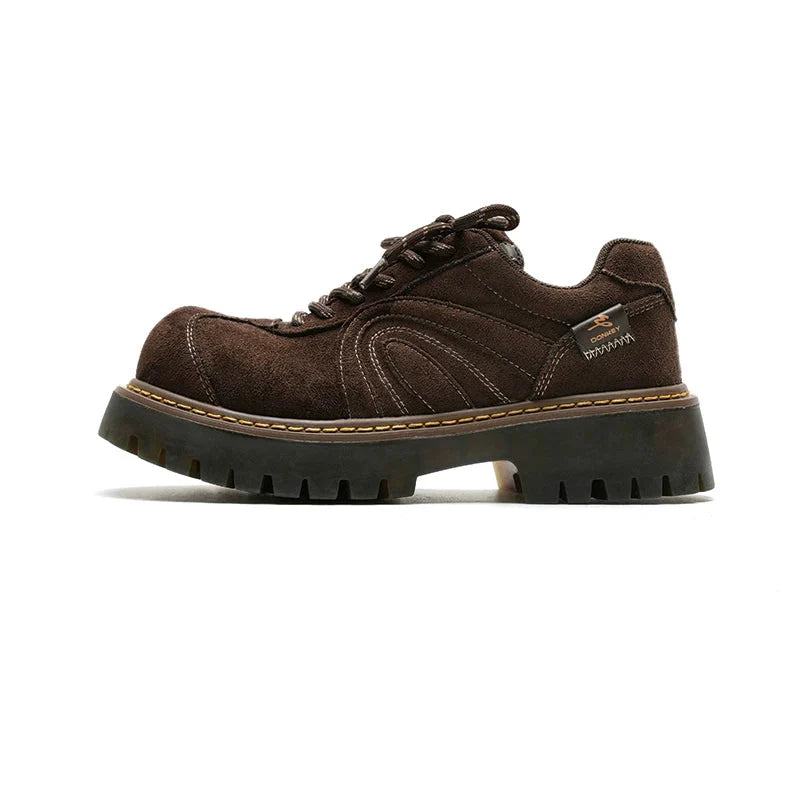 Ridge Chunky Suede Sneakers - Skipkicks
