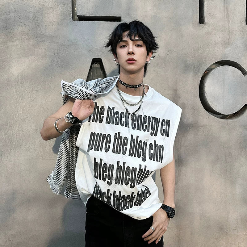 Black Energy Oversized Statement Tee