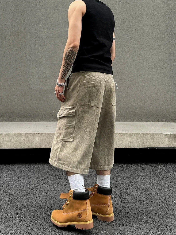 Stonewash Cargo Shorts for Comfortable Summer Style