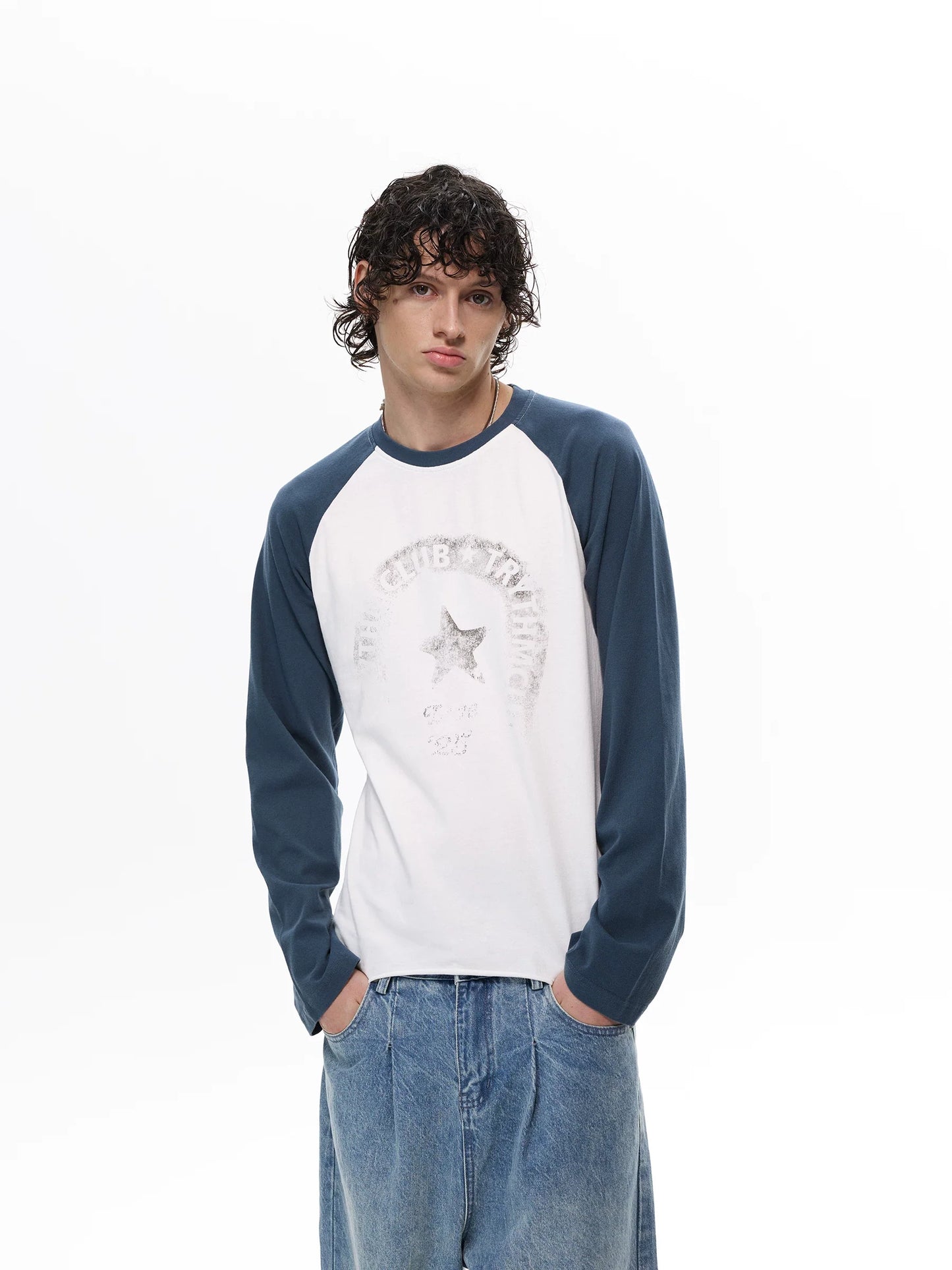 Faded Club Star Raglan Tee