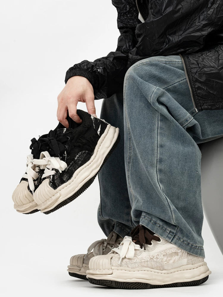 Ashen Rift Double-Lace Sneakers - Skipkicks