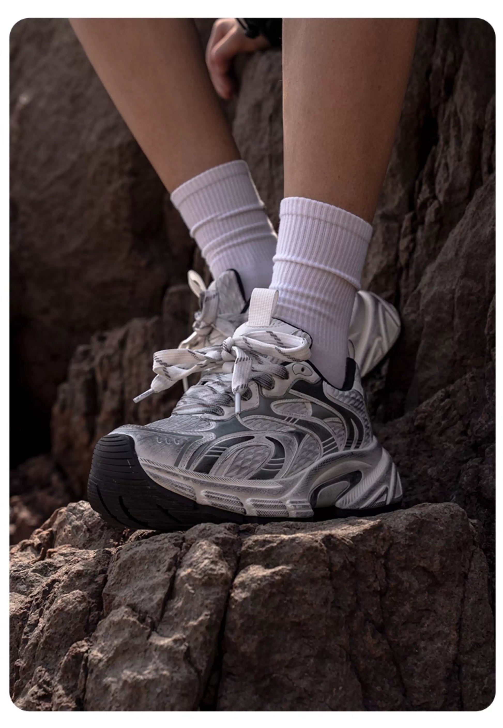 Granite Wave Silver Trail Runners - Skipkicks