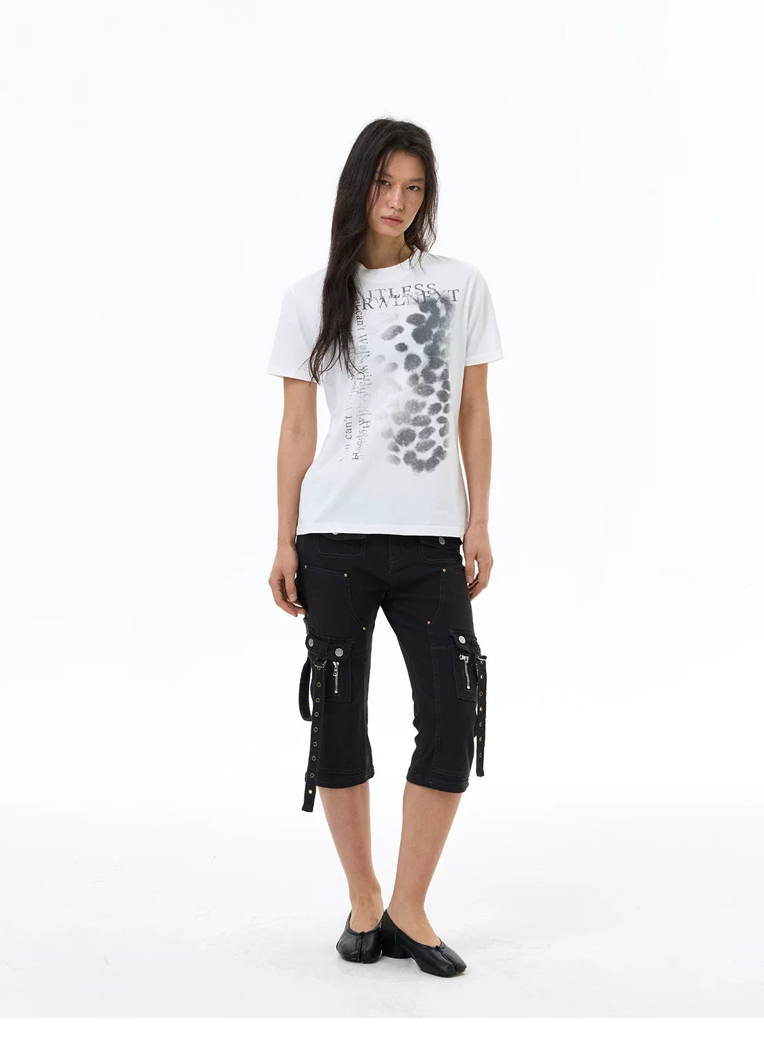 Midnight Strap Cargo Capris