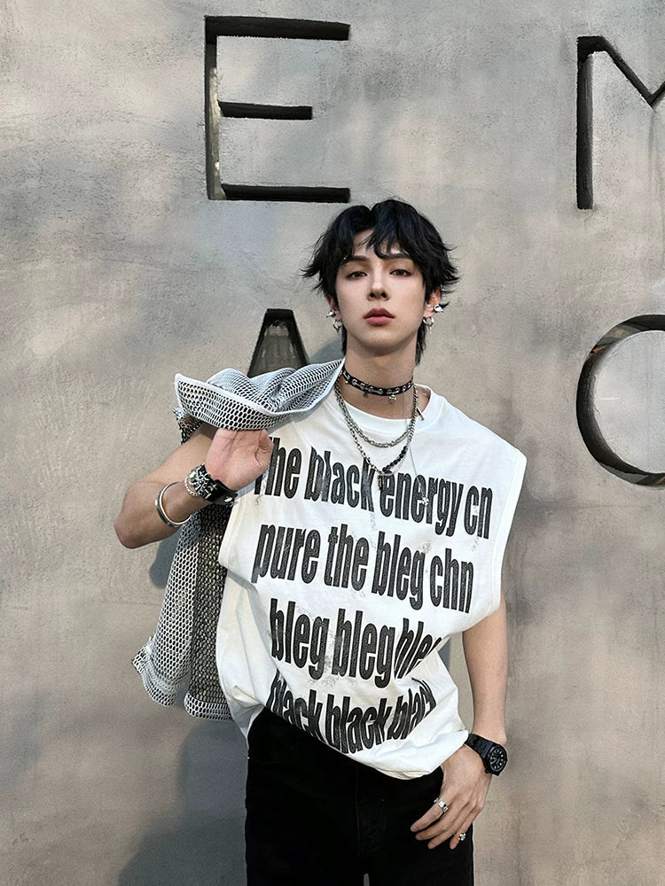 Black Energy Oversized Statement Tee