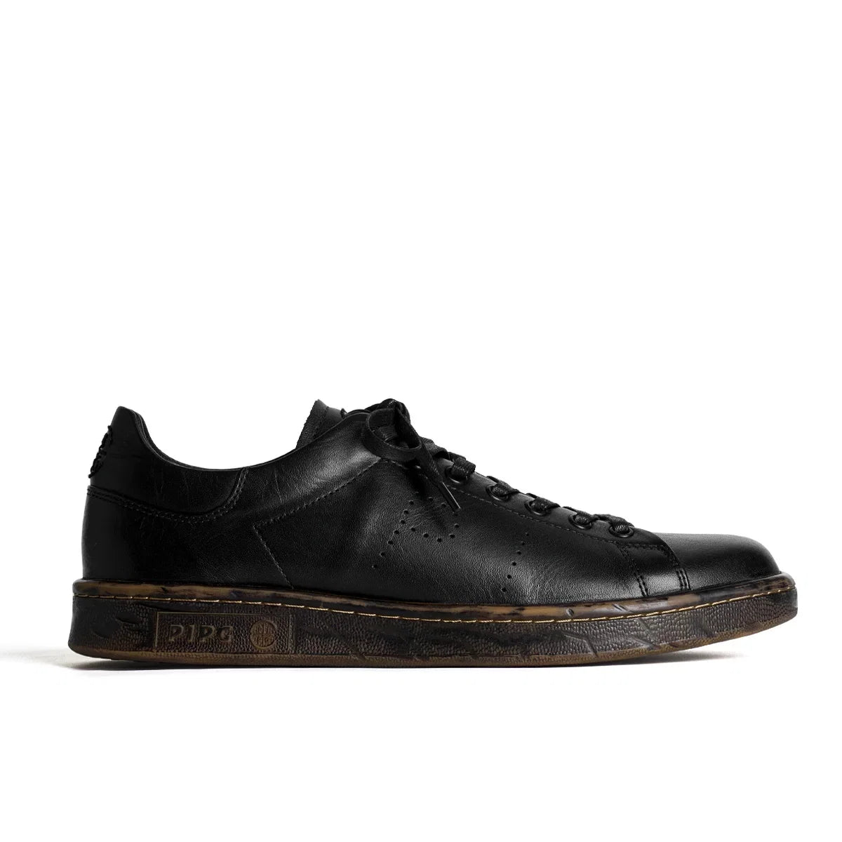 Minimalist Black Casual Derby Sneakers - Skipkicks
