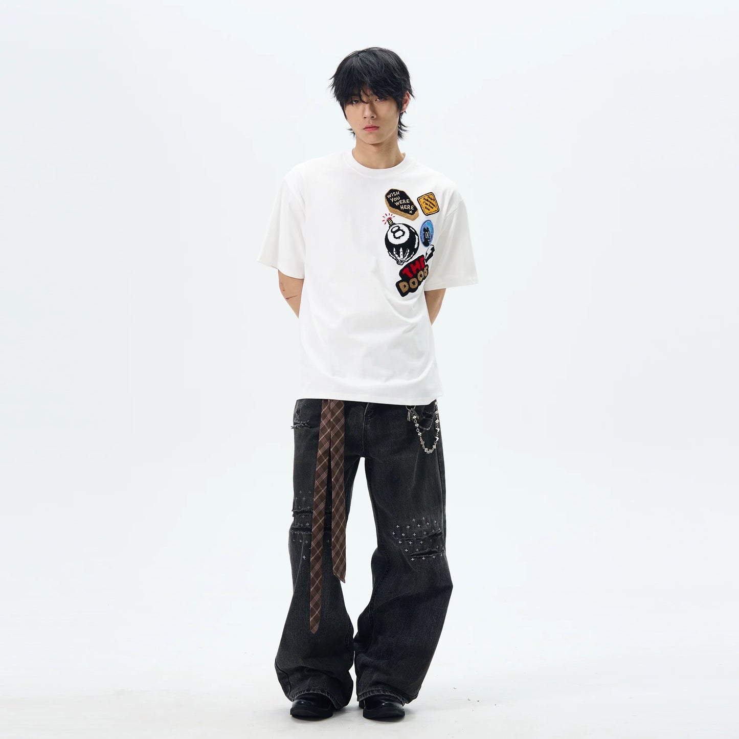 Graphic Patch "THE DOODS" T-Shirt