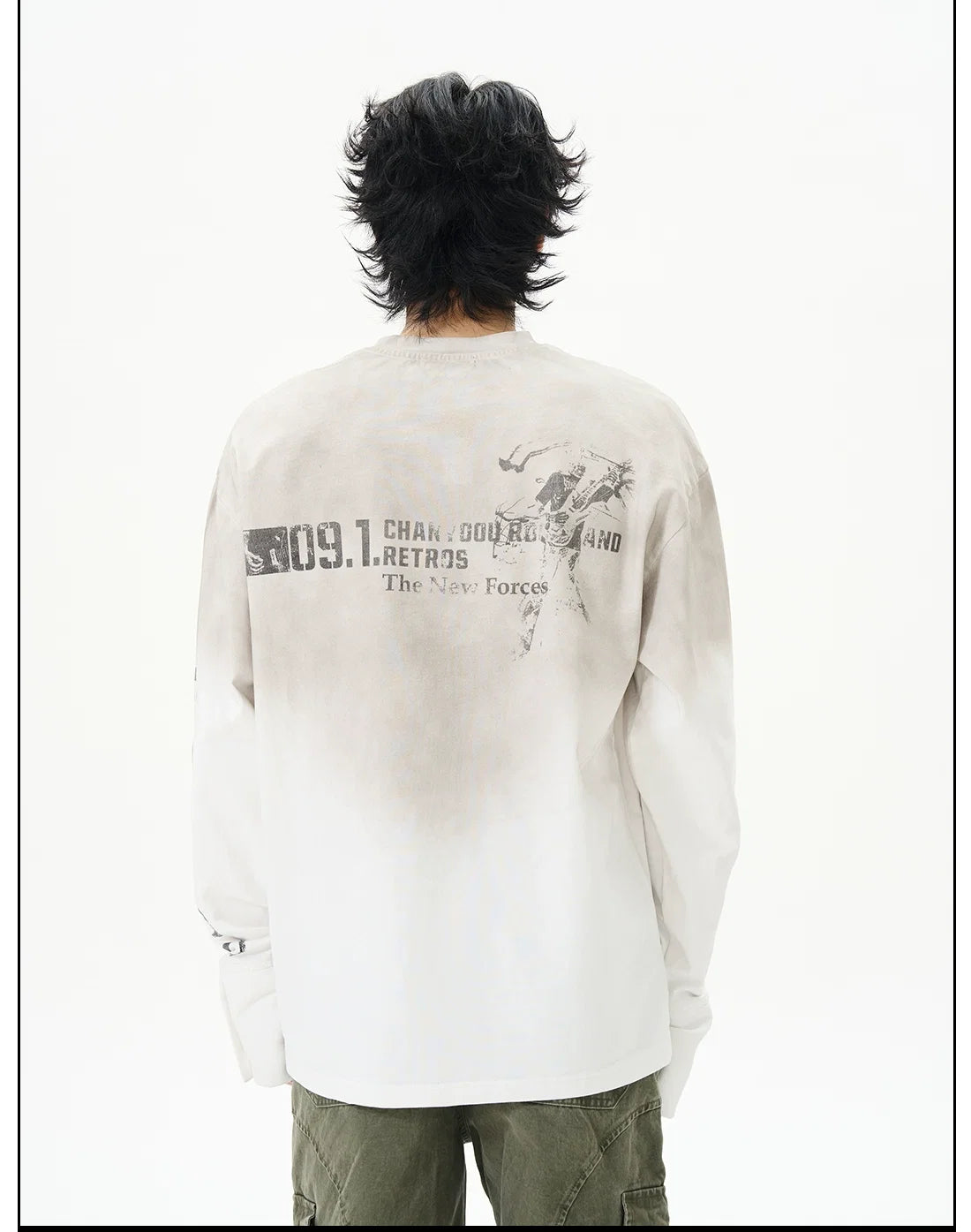 Distressed Force Graphic Long Sleeve Tee