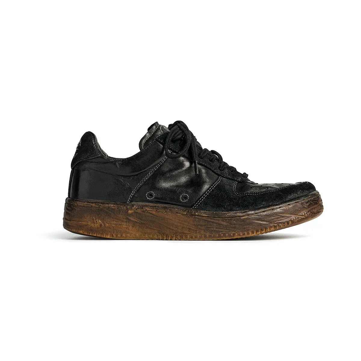 Vintage Leather Court Sneakers - Skipkicks