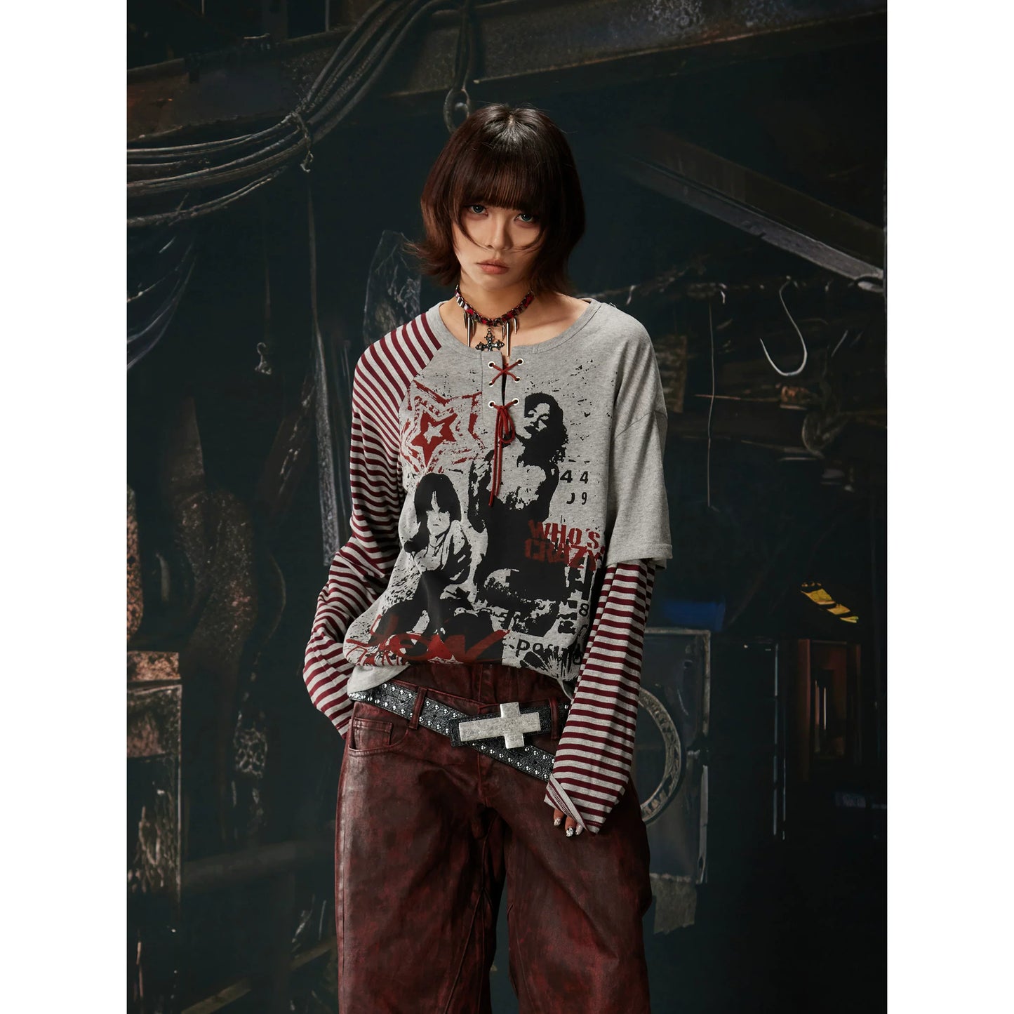 Riot Laced Revolt Graphic Layered Tee