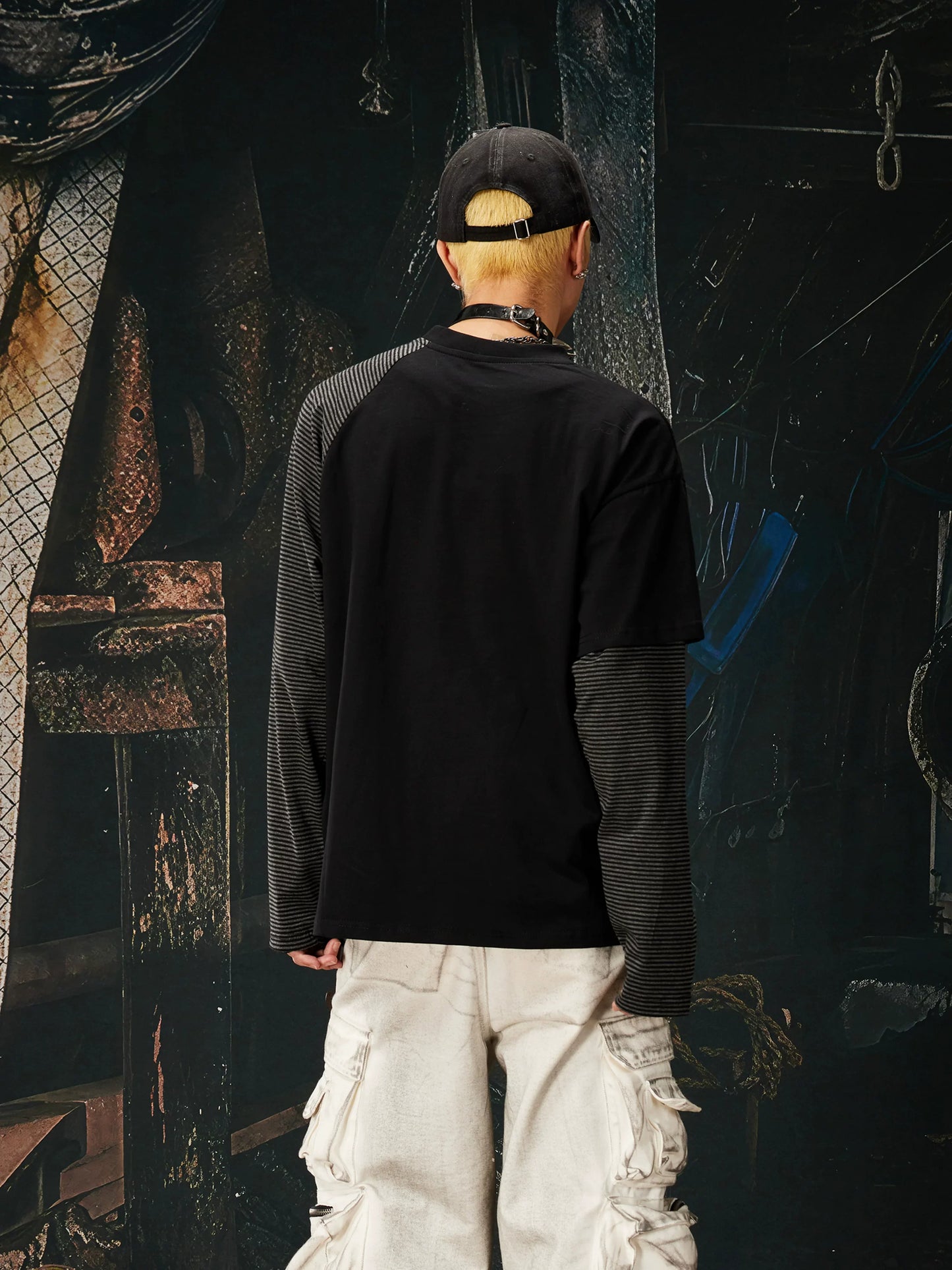 Ironcrest Varsity Striped Sleeve Longsleeve