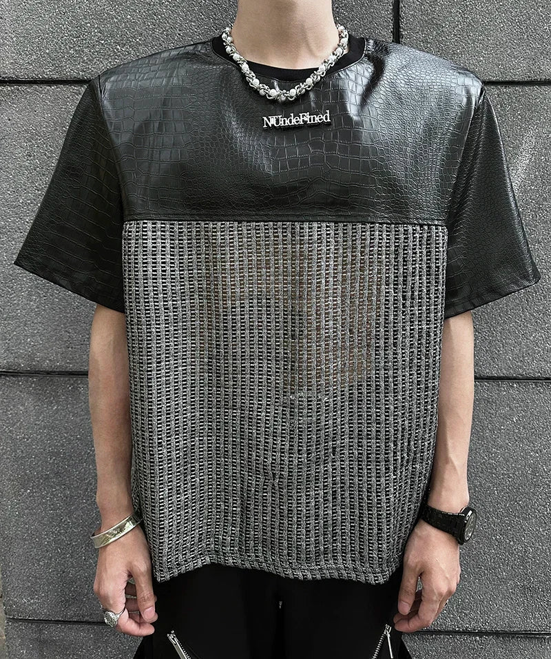 Chrome Grid Splice Panel Tee