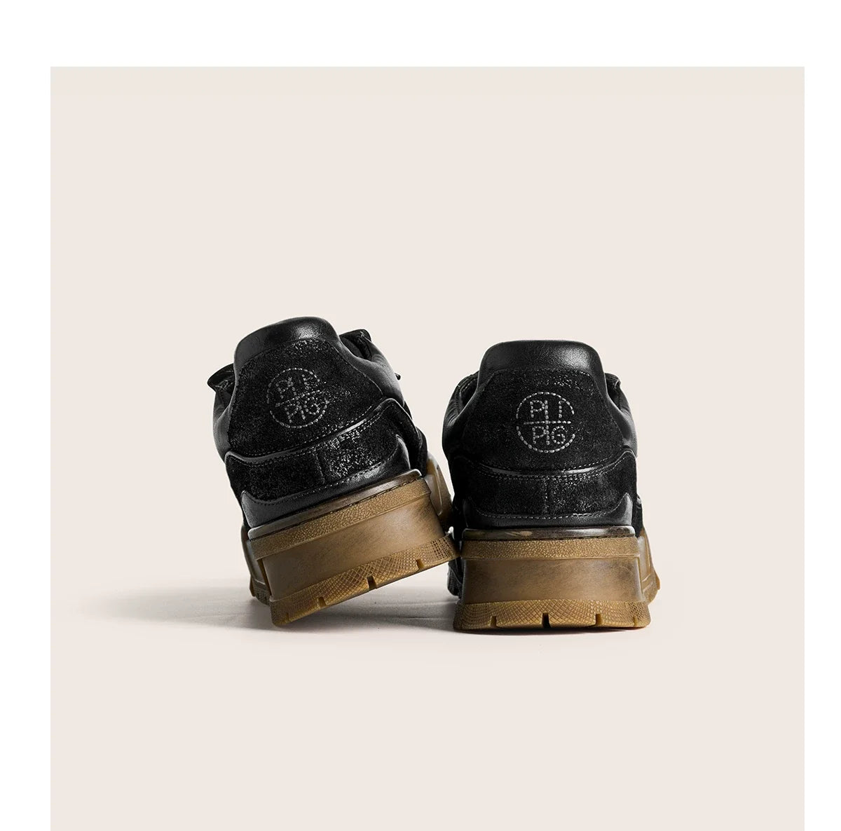 Vintage Washed Hand-Painted Chunky Sneakers - Skipkicks