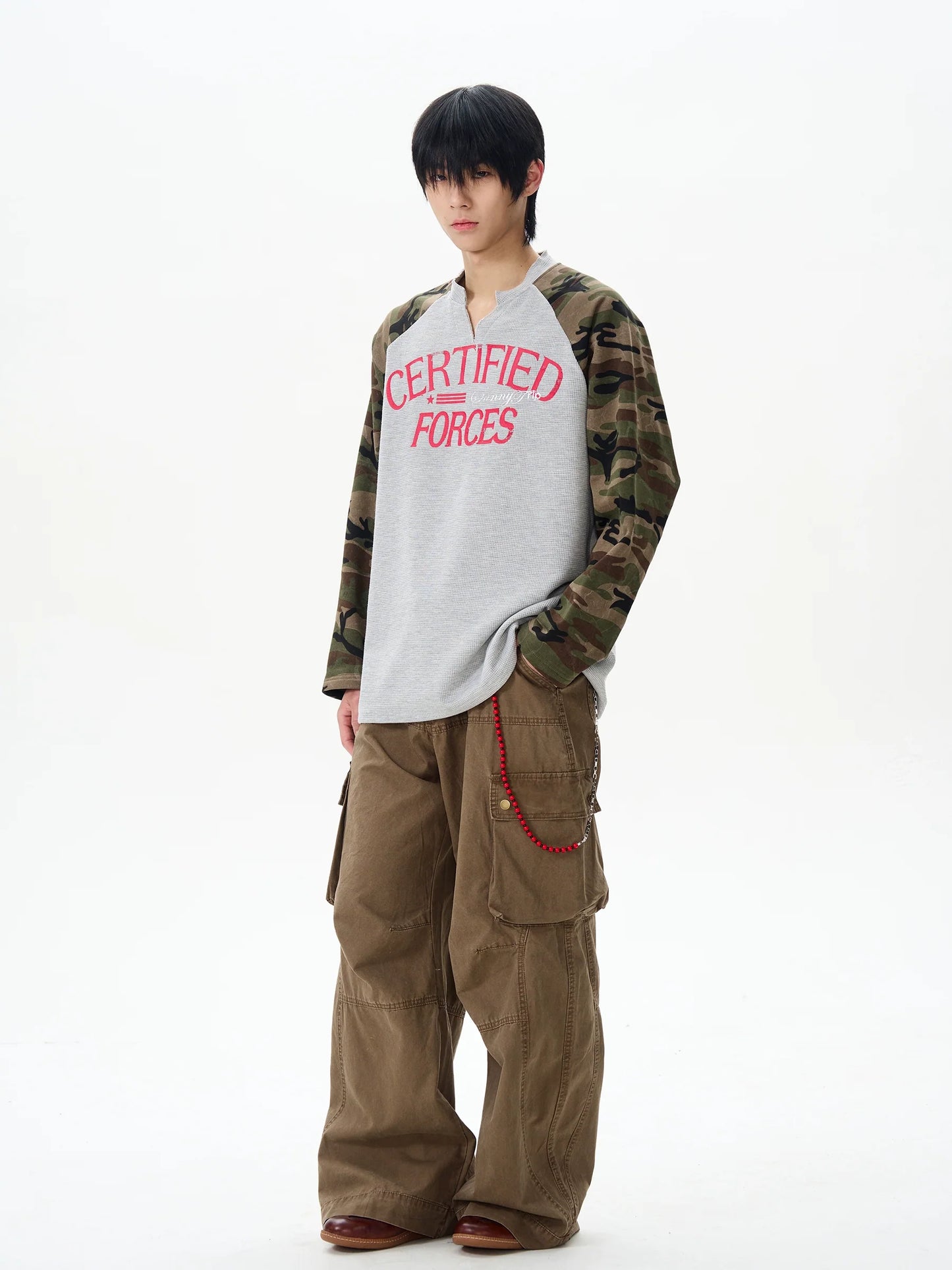 Camo Forces Varsity Henley