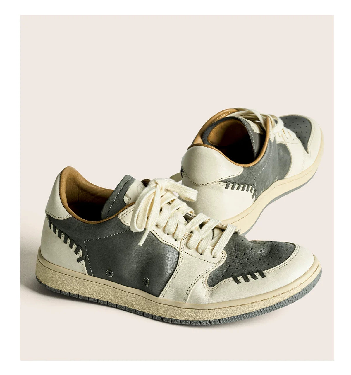 Retro Two-Tone Casual Sneakers - Skipkicks