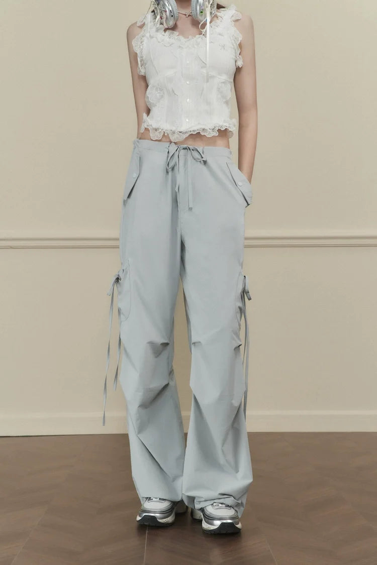 Side-Tie Cargo Pants