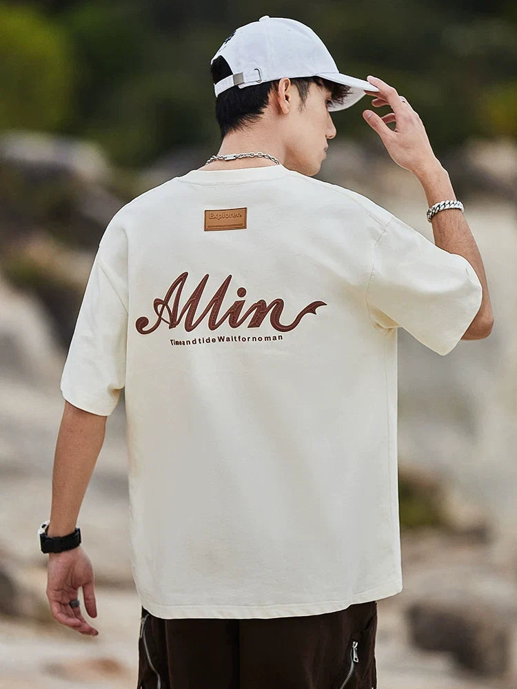 Heritage Script Graphic Oversized Tee