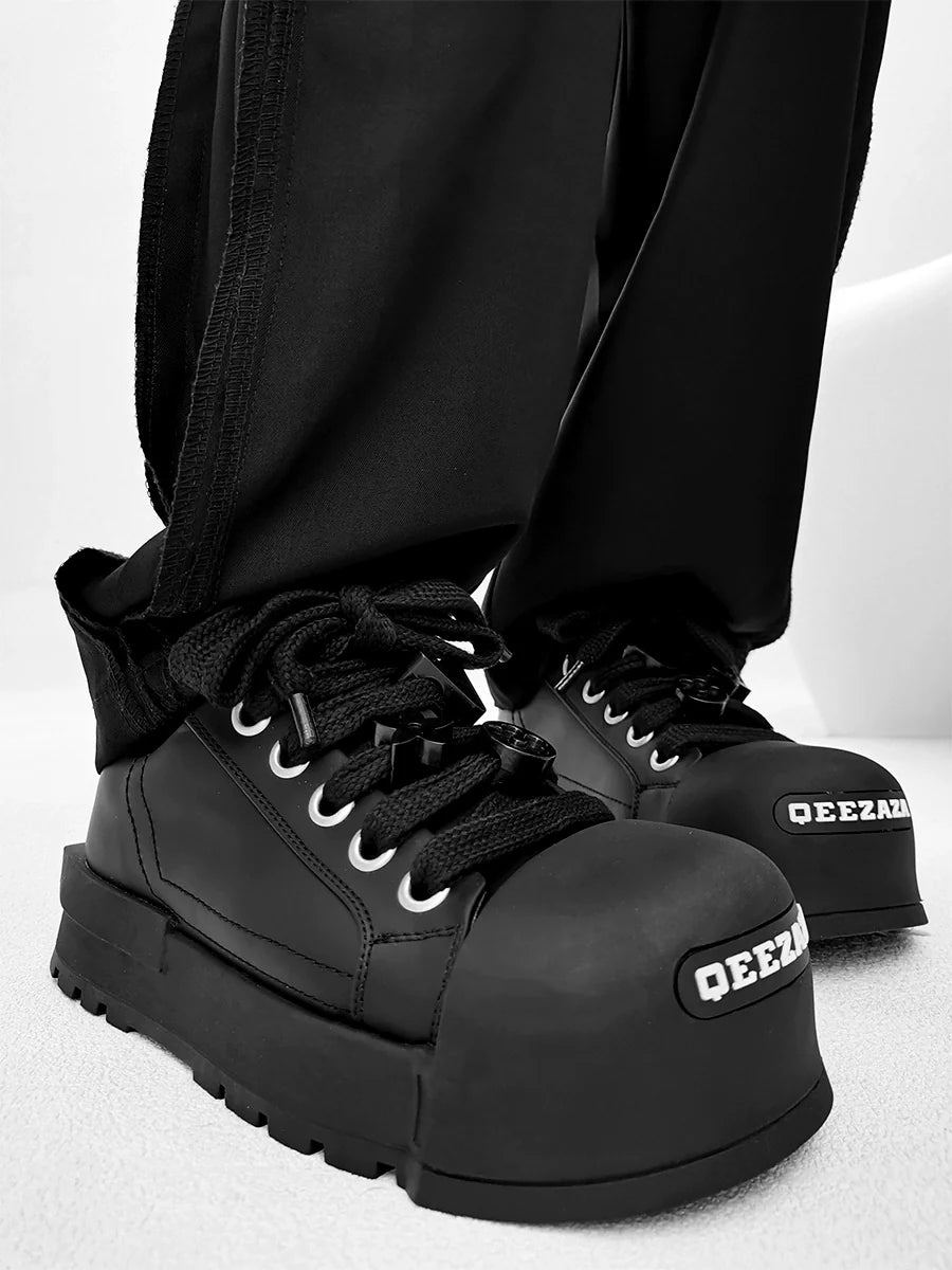 Chunky Platform Sneakers with Lace Charms - Skipkicks