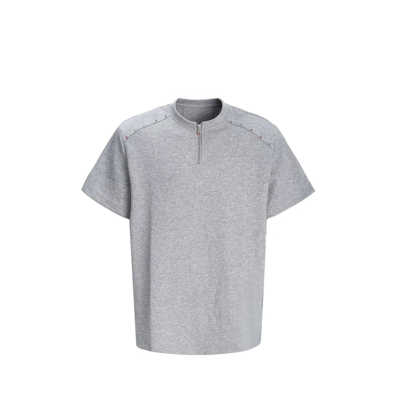 Halo Seam Studded Half-Zip Tee