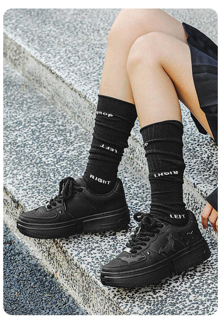 Nightwing Bat Crest Platform Sneakers - Skipkicks