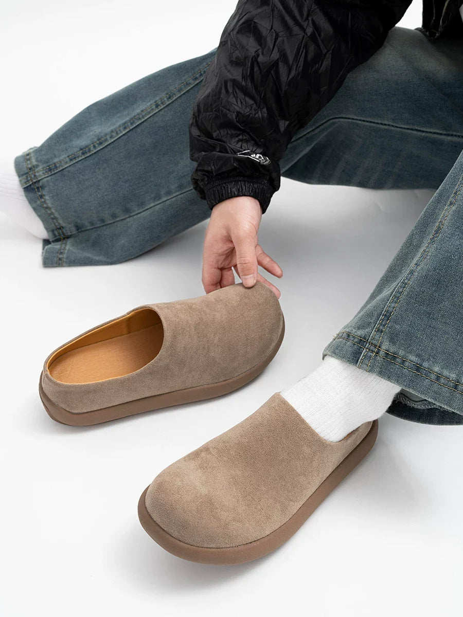 Amber Cloud Suede Clogs - Skipkicks