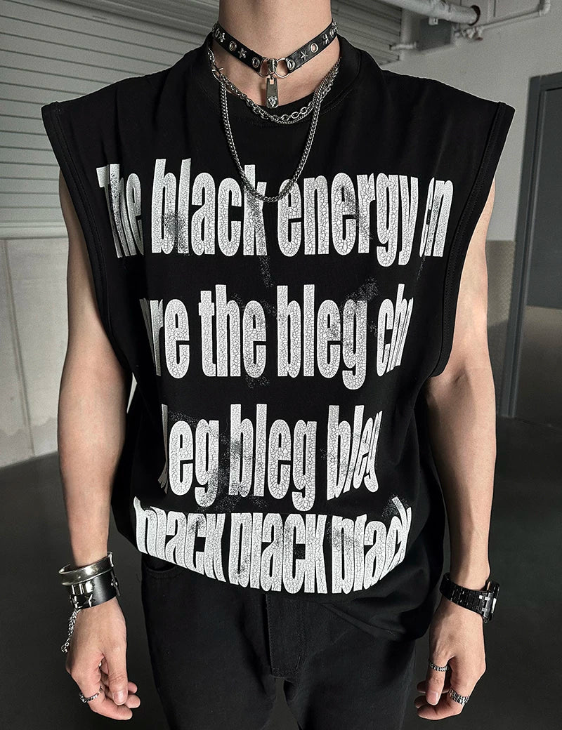 Black Energy Oversized Statement Tee