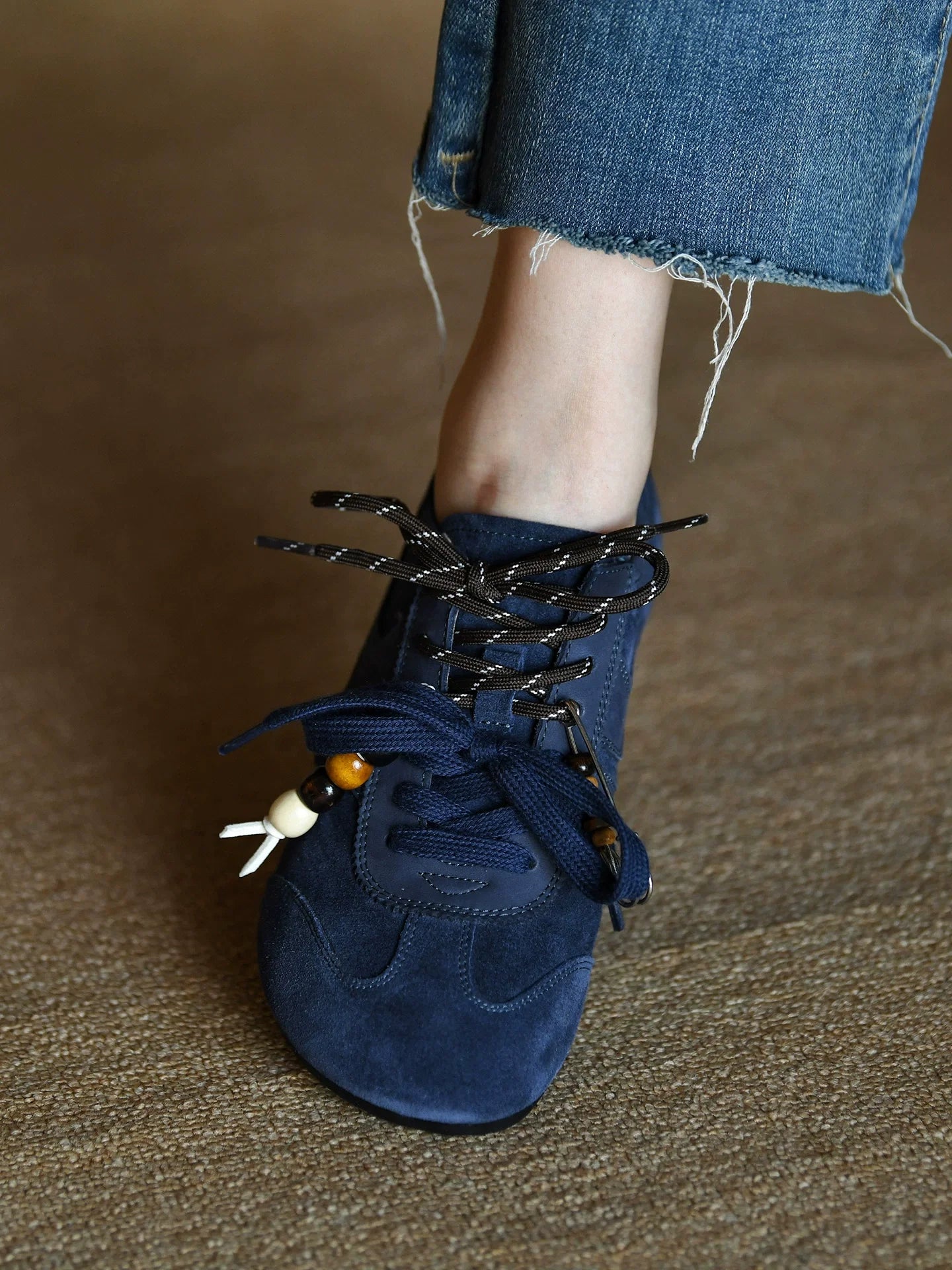 Indigo Bead Nomad Sneaker - Skipkicks