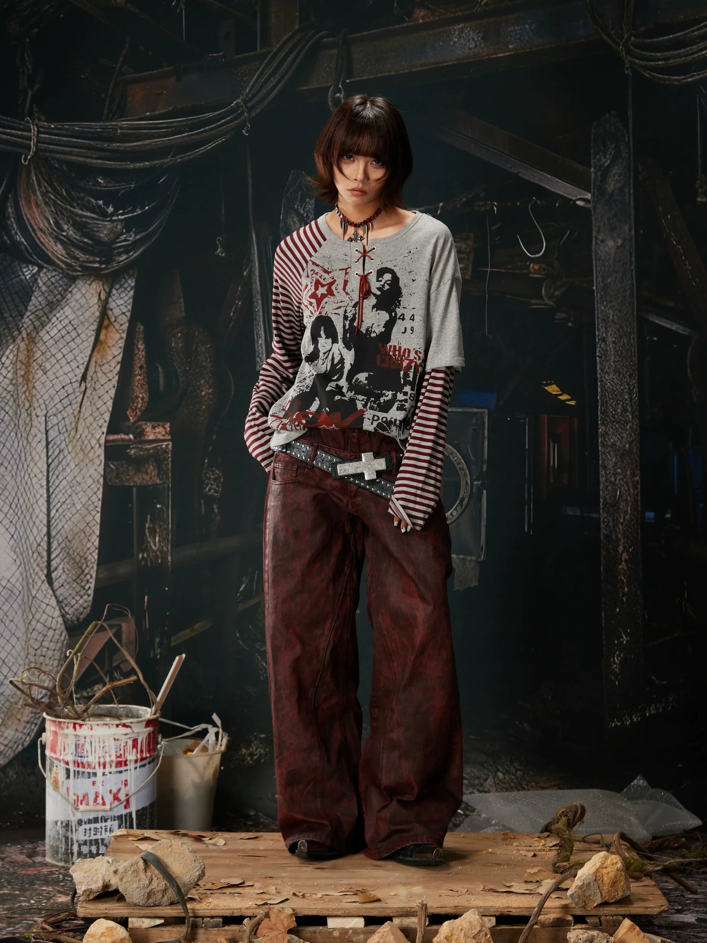 Riot Laced Revolt Graphic Layered Tee