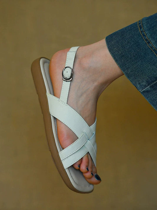 Ivory Petal Classic Cutout Sandals