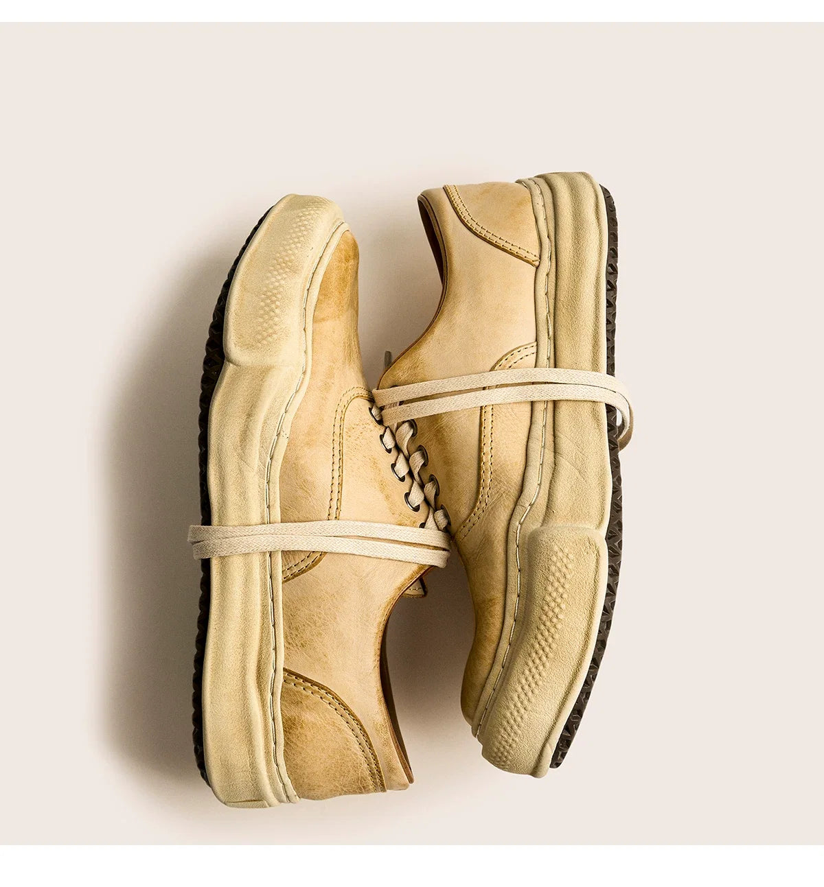 Distressed Washed Sneakers Retro Dissolved Shoes - Skipkicks