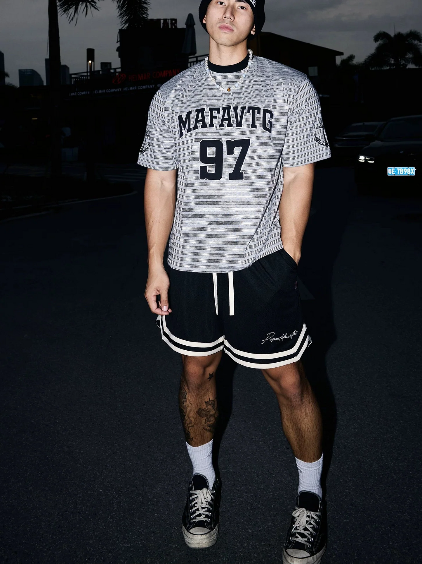 Striped MAFAVTG 97 Varsity Tee