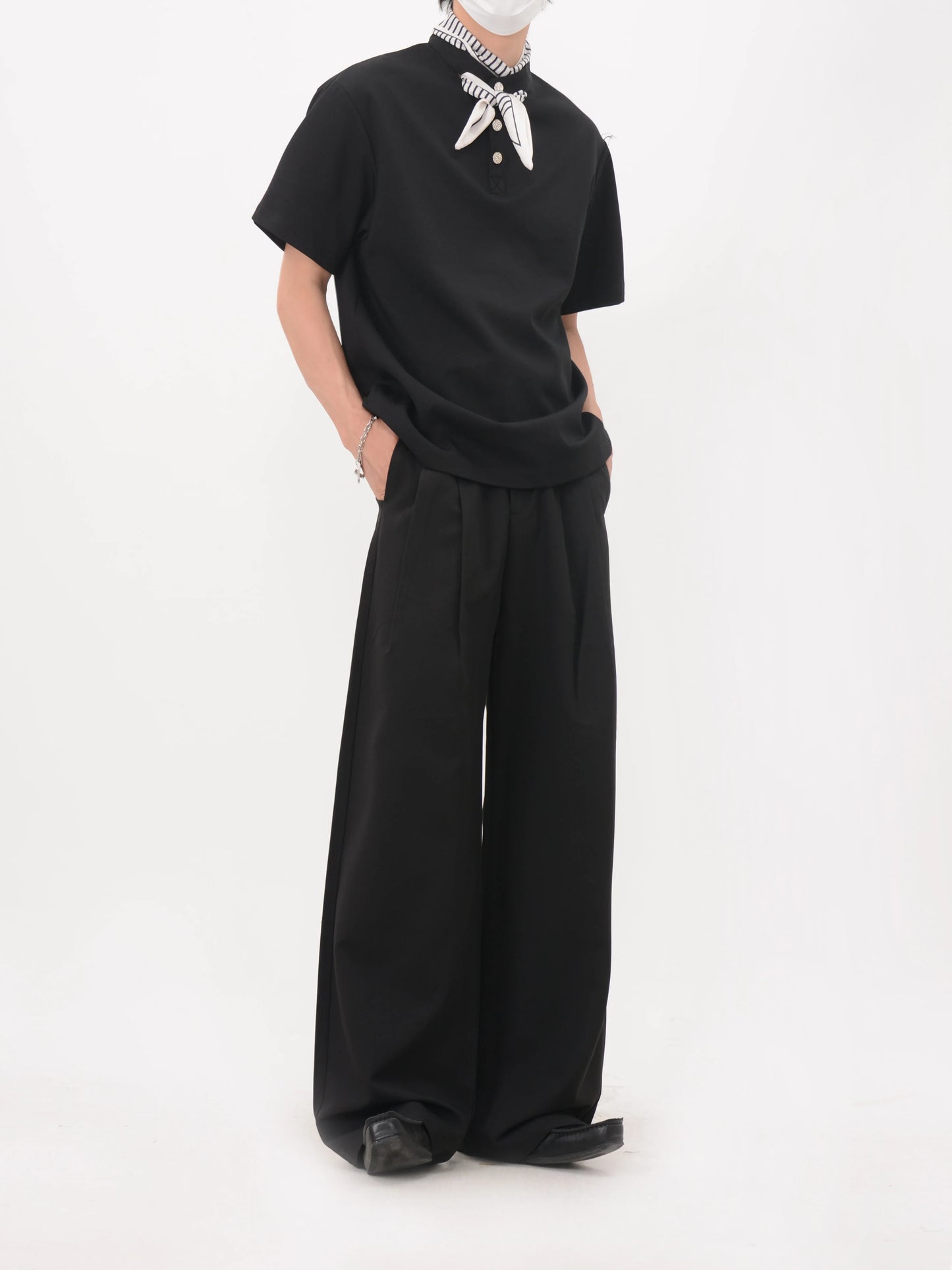 Bandana Placket Polo Tee