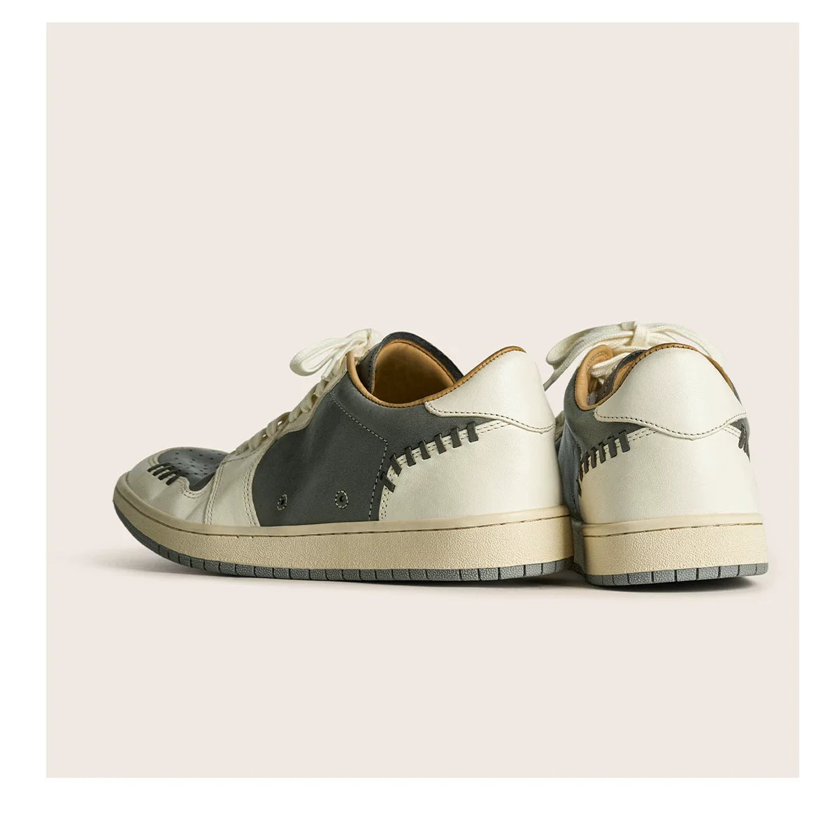 Retro Two-Tone Casual Sneakers - Skipkicks