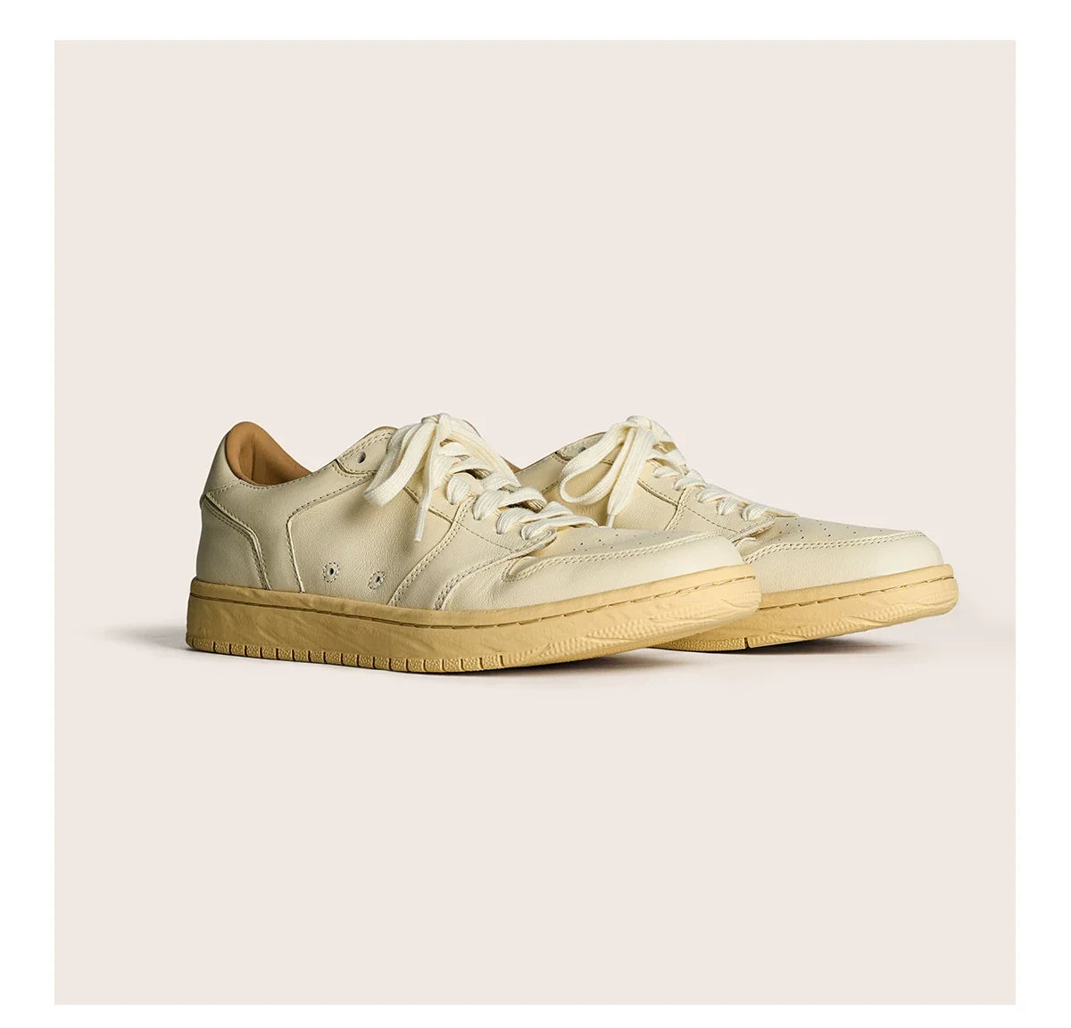 Vintage Court Cowhide Leather Sneakers - Skipkicks