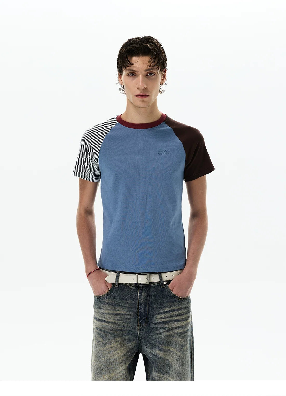 Tri-Block Raglan Tee