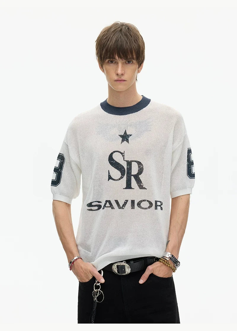 Star Savior Mesh Varsity Tee