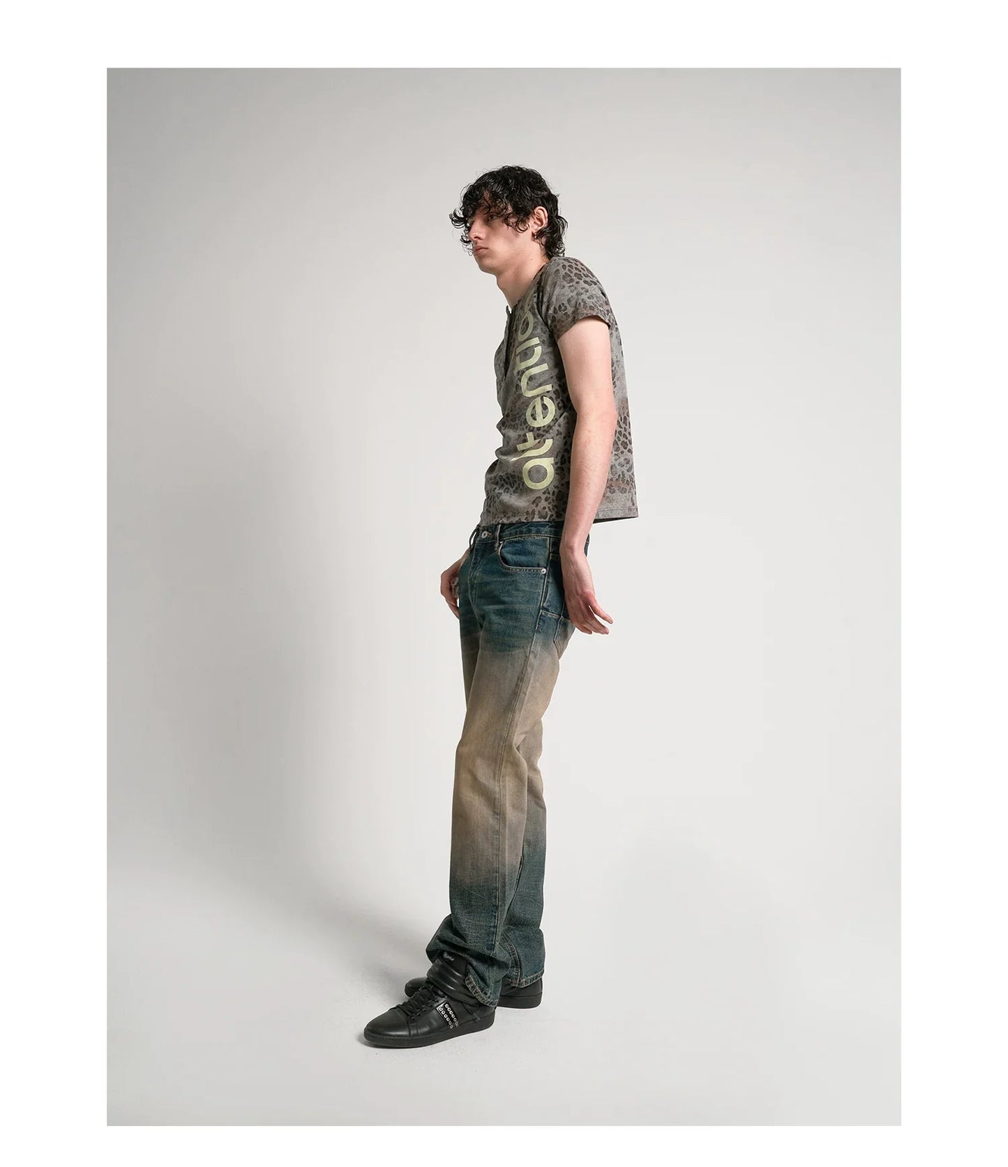 Attention Leopard Henley Tee