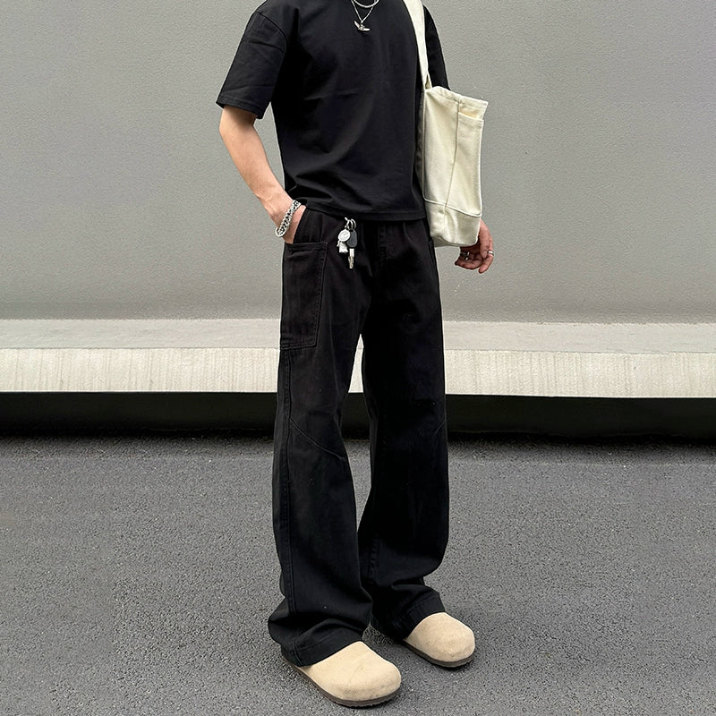 Obsidian Cargo Wide-Leg Pants - Effortless Style and Comfort