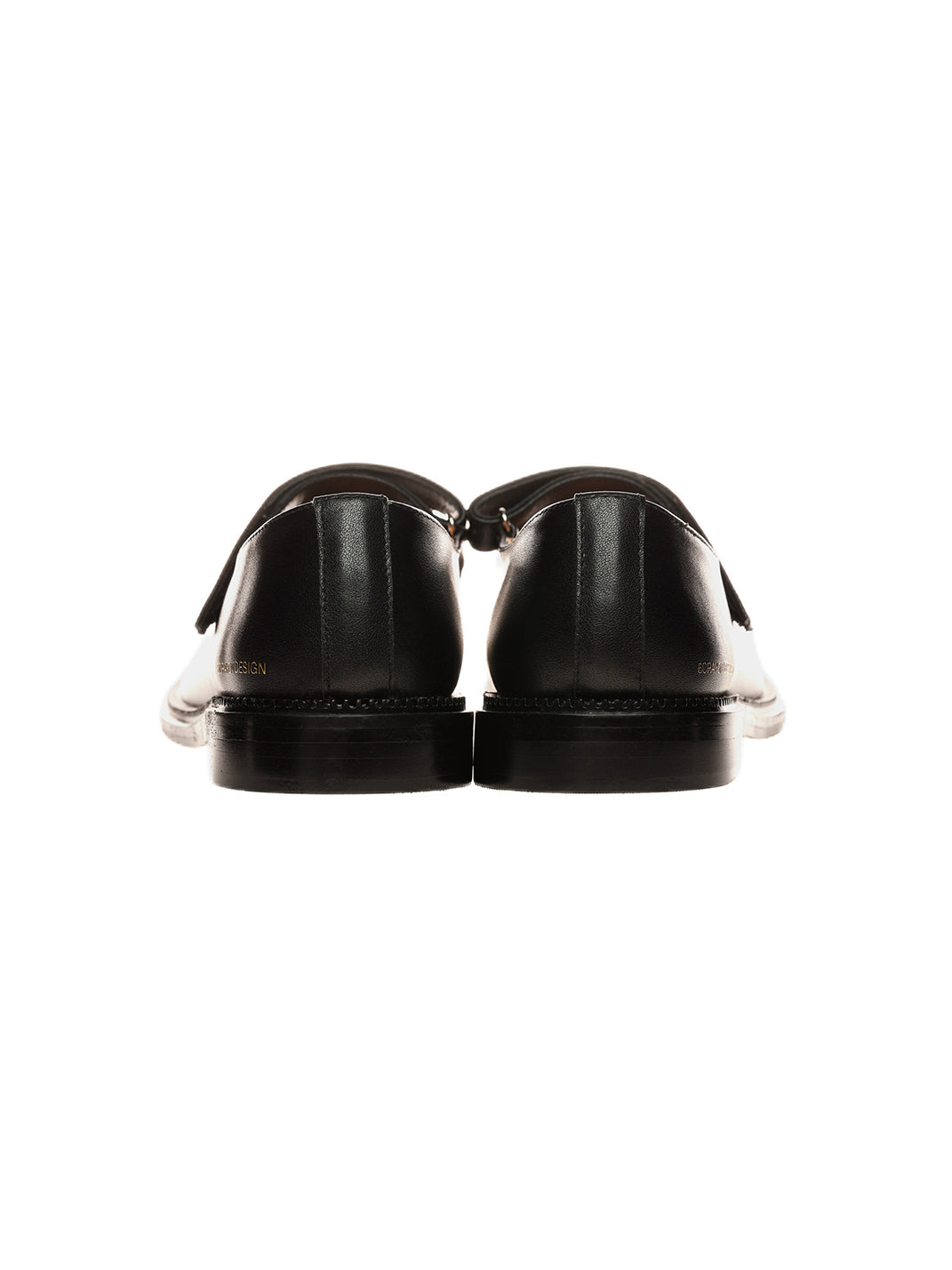 Black Leather Strap Mary Janes - Skipkicks