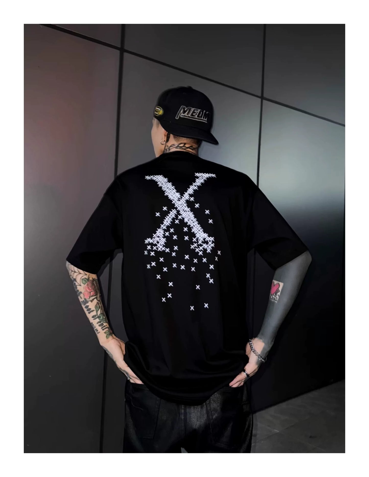 Crossfade Pixel‑X Graphic Tee