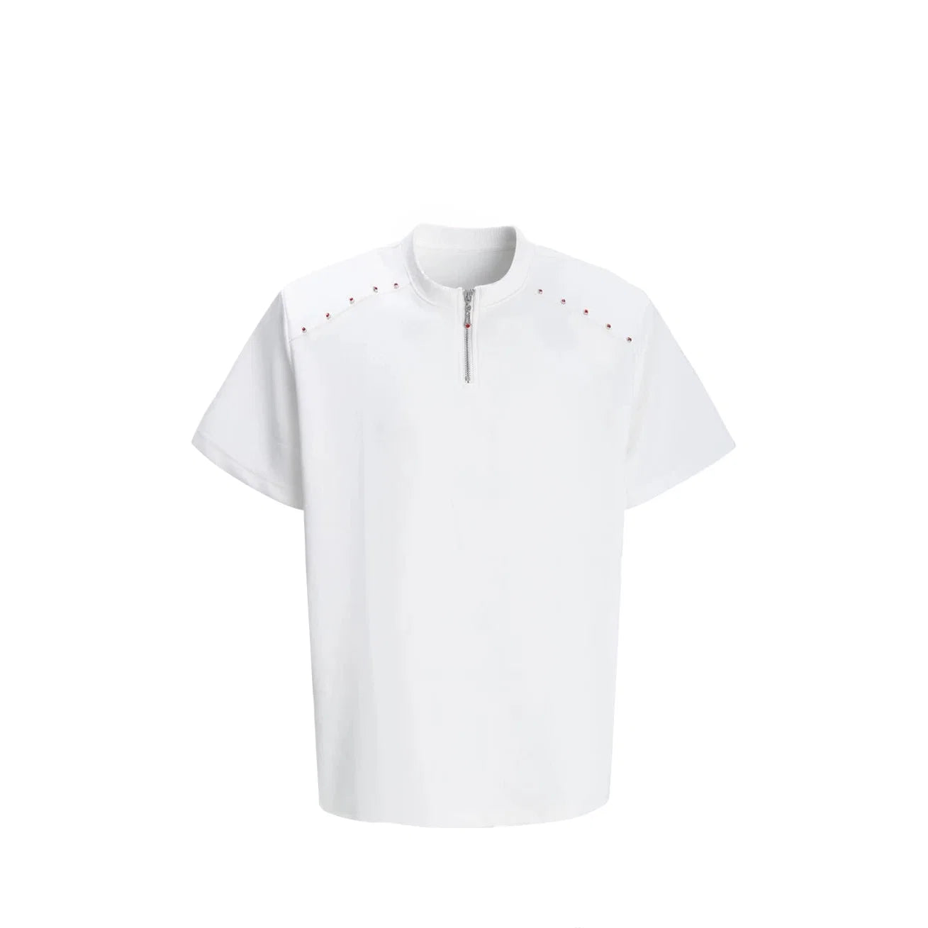 Halo Seam Studded Half-Zip Tee