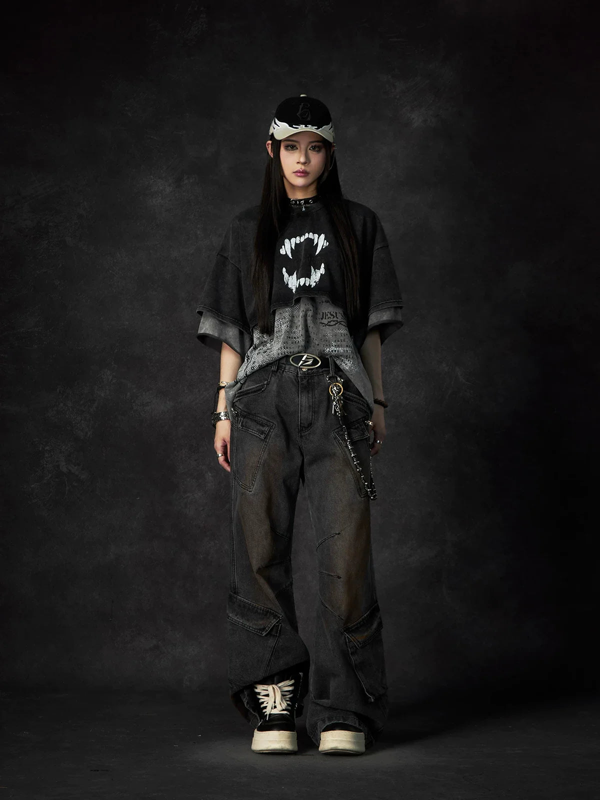 Eclipse Fade Layered Acid-Wash Tee