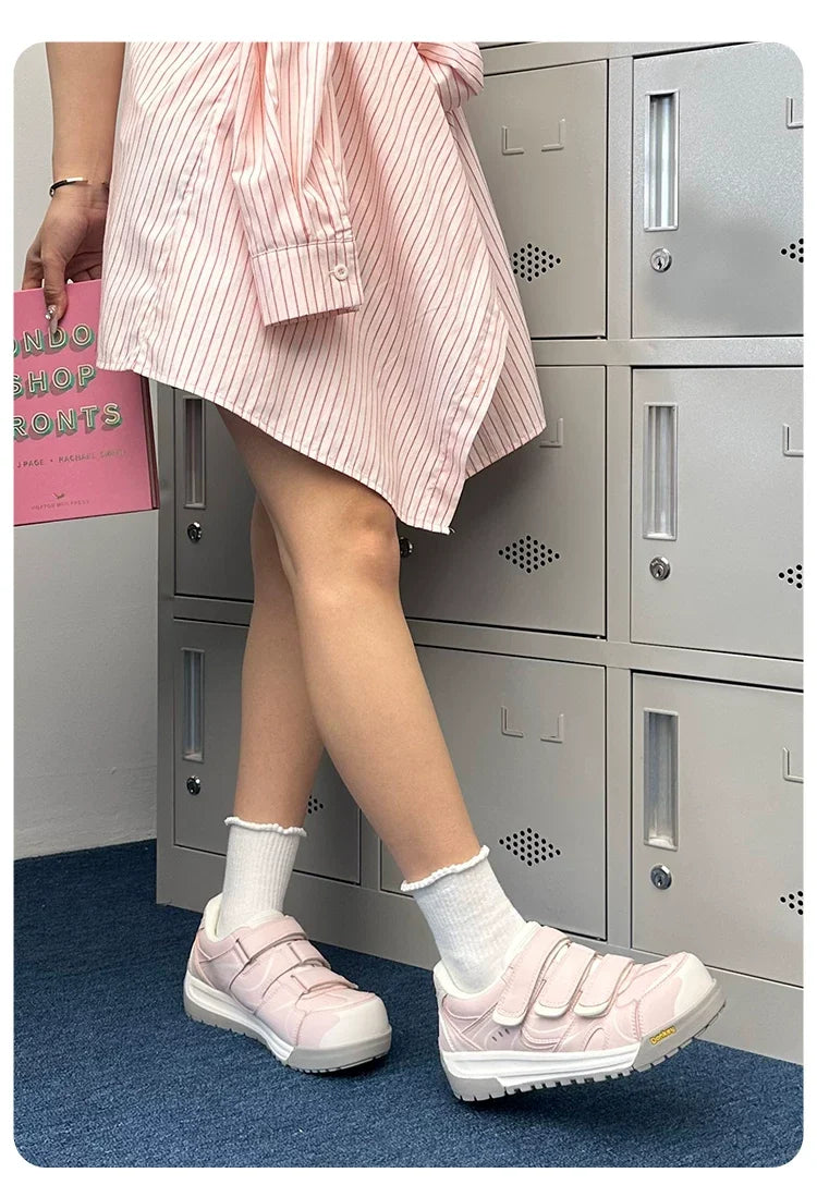 EuroPack Triple‑Strap Color Sneakers - Skipkicks