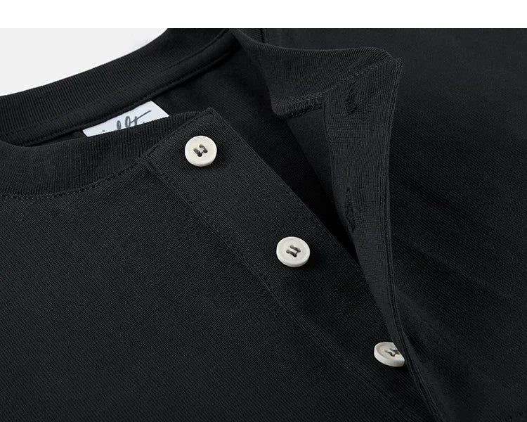 Core Crest Short-Sleeve Henley Tee