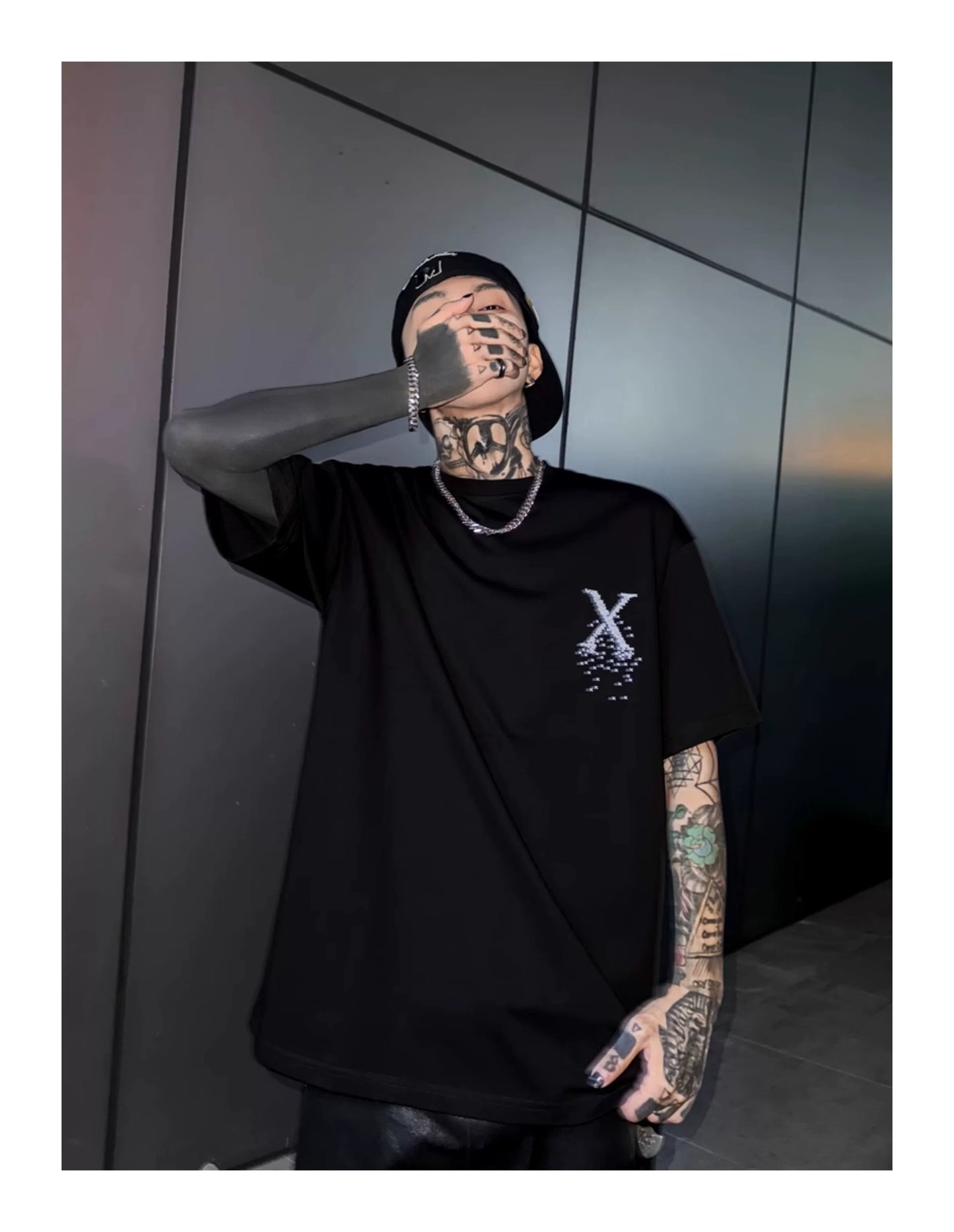 Crossfade Pixel‑X Graphic Tee